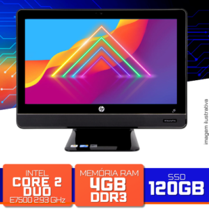 All in One HP Omni PRO 110  - Core 2 Duo E7500, 4GB, SSD 120GB, Webcam