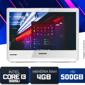 All in One Positivo Intel Core i3 5ª, 4GB, HD 500GB