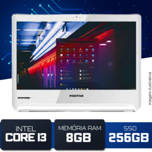 All in One Positivo Intel Core i3 5ª, 8GB, SSD 256GB