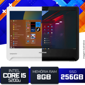 All in One Positivo - Intel Core i5-5200U, 8GB, SSD de 256GB