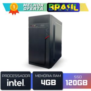 Computador Custo Benefício Intel 4GB SSD 120GB