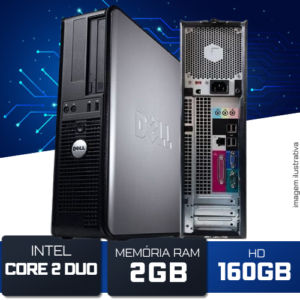 Computador Dell Optiplex 330 Core 2 Duo 2GB HD 160GB