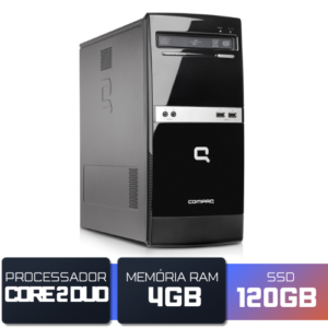 Computador HP Compaq 300B MT - Intel Core 2 Duo, 4GB, SSD 120GB