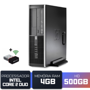 Computador HP Compaq 8000 - Core 2 Duo 4GB HD 500GB + WIFI