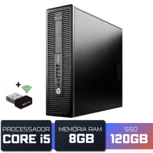 Computador HP EliteDesk 800 G1 SFF - i5 4ª Geração 8GB  SSD 120GB