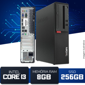 Computador Lenovo ThinkCentre M710s SFF I3-6ª Geração 8GB SSD 256GB