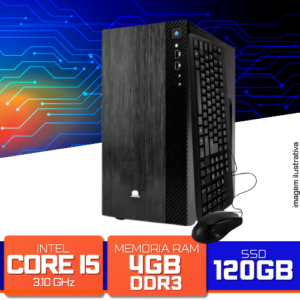 Computador NOVO! Intel Core i5 4GB DDR3 SSD 120GB