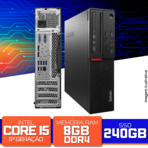 Desktop Lenovo ThinkCentre M900 - Intel Core i5-6500 3.20GHz, 8GB DDR4, SSD 240GB