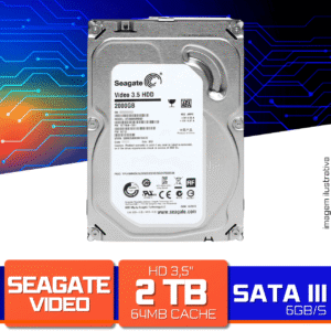 HD 2TB Seagate SATA III Video 3.5 - ST2000VM003
