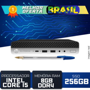MINI CPU HP 800G3 Elitedesk Intel Core i5 7ª geração 8gb SSD 240gb