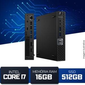Mini PC Dell Optiplex 3040 I7-6a. 16GB SSD 512GB