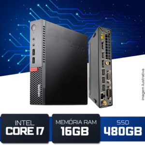 Mini PC Lenovo ThinkCentre M910q i7-6700T 16GB DDR4 SSD 480GB