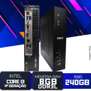 Mini PC OKI ST4258 i3-4160T 8GB SSD 240GB