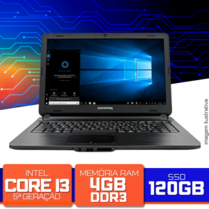 Notebook Compaq Presario CQ21 - Intel Core i3-5015U 4GB SSD 120GB - Última Peça