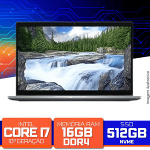 Notebook Dell Latitude 7310 - Intel Core i7-10610U 4.9GHz, 16GB DDR4, SSD 256GB NVMe