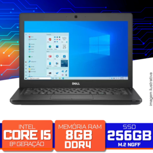 Notebook Dell Latitude E5490 - Intel Core i5-8250U, 8GB DDR4, SSD 256GB