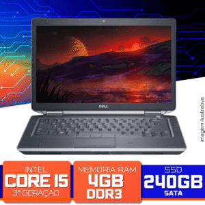 Notebook Dell Latitude E6430 i5-3320M 3.30GHz, 8GB DDR3, SSD 240GB, Tela 14"