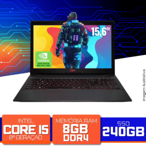 Notebook Gamer 2 A.M. C300 - Intel Core i5-8400 4.0GHz, 8GB DDR4, SSD 256GB, GeForce MX150 2GB, Windows 11 PRO OEM