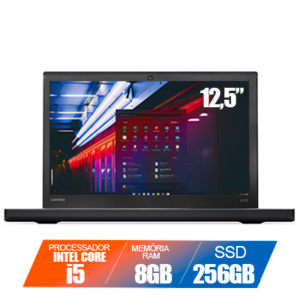 Notebook Lenovo ThinkPad I5-7a. Geração 8GB SSD 256GB 12,5"