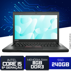 Notebook Lenovo ThinkPad L450 i5-5a. 8GB SSD 240G