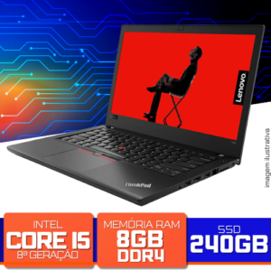 Notebook Lenovo ThinkPad T480 I5-8350u 8GB SSD 240GB