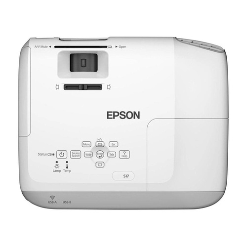 Projetor Epson PowerLite S17 H568A – 2.700 lúmens, SVGA, 3LCD, Branco - Imagem 2